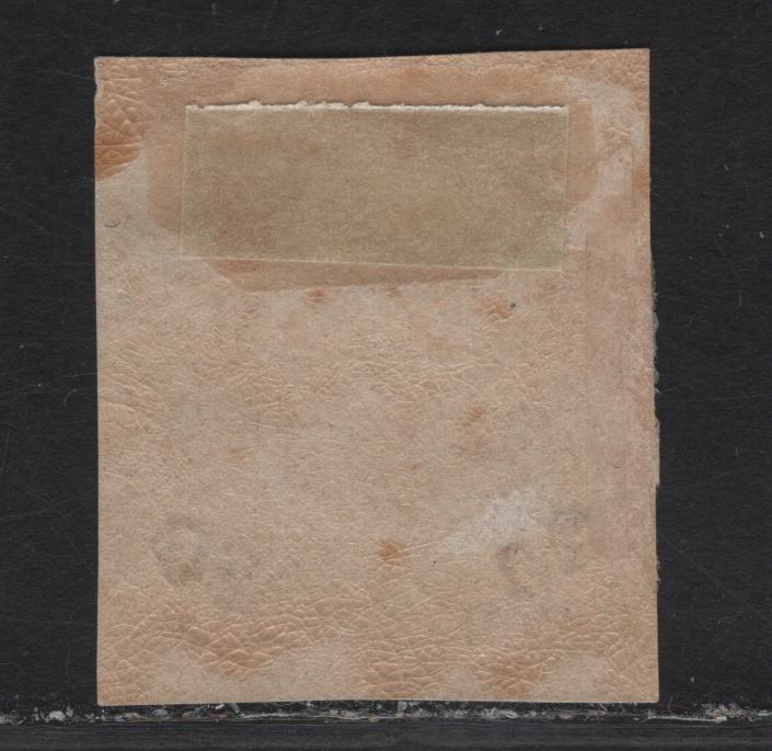 Lot 234 Uruguay SC#27 20c on 6c Rose Arms, 1866 Surcharge Issue, A FOG Imperf Single, Shallow Hinge Thin At Base