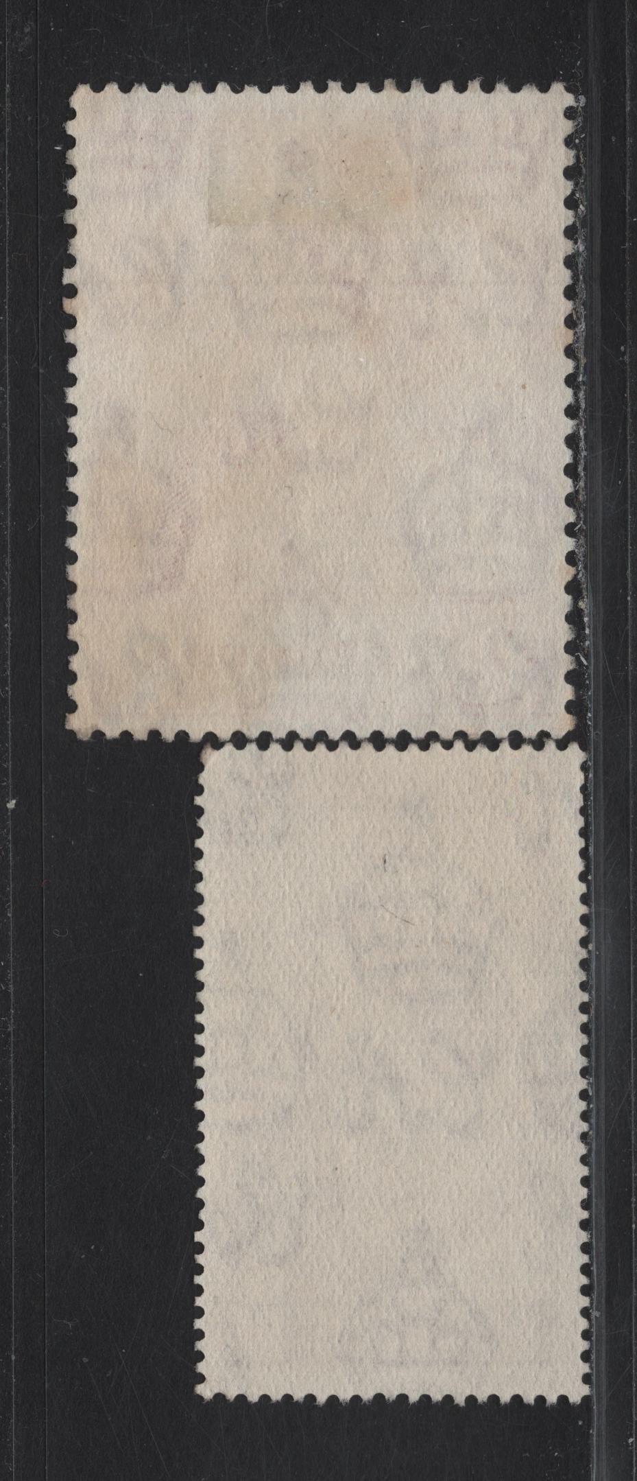 Lot 257 (C) Bermuda SG#125-126 1.5d - £1 Red Brown - Carmine Rose KGVI & Queen Elizabeth, 1948 Royal Silver Wedding Issue, 2 Very Fine Used Singles