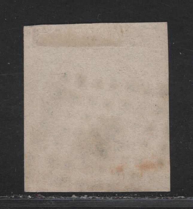 Lot 28 France SC#18 40c Orange on Yellowish Napoleon III, 1853-1860 Emperor Napoleon III Issue, A Very Fine Used Imperf Single, Type 1, #248 Diamond Dotted Cancel