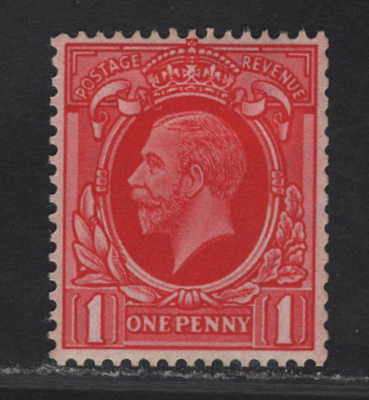 Lot 315 Great Britain SG#440var 1d Scarlet King George V, 1934-1936 King George V Issue, A VFOG Single, Large Design Format