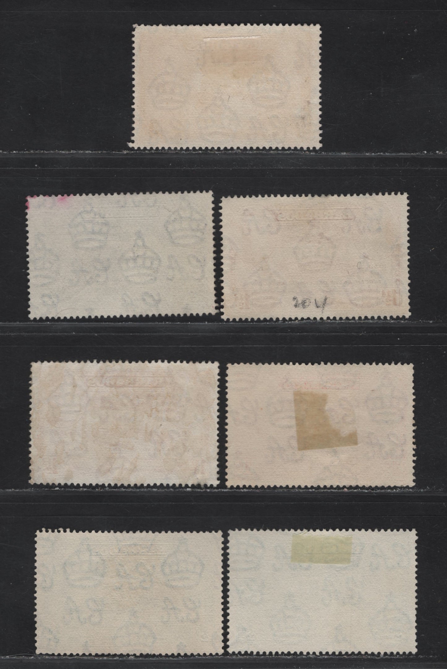 Lot 355 (C)Barbados SG#257-261 1/2d - 3d Green - Brown King Charles 1 & King George VI, 1939 Tercentenary of General Assembly Issue, 7 Very Fine Used Singles, Two Shades Of 1/2d & 1.5d