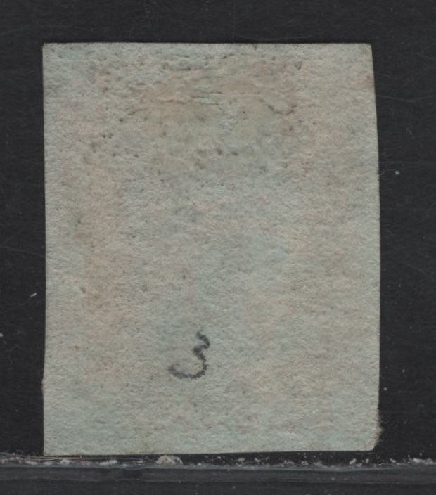 Lot 42 Great Britain SC#3 1d Red Brown Queen Victoria, 1841 Line Engraved Issue, A Very Fine Used Imperf Single, Alphabet 1