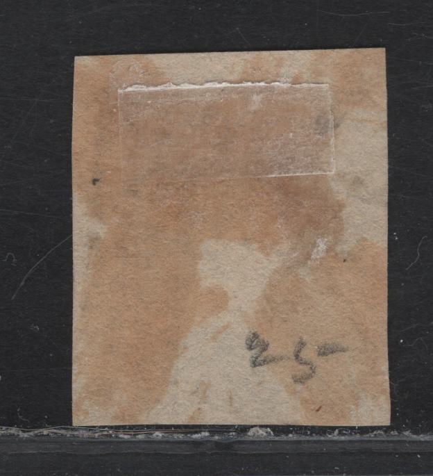 Lot 65 India SC#2 1/2a Blue Queen Victoria, 1854-1855 Queen Victoria Issue, A Very Fine Used Imperf Single, Die 1, Woodblocks