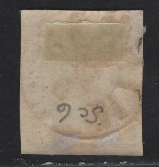 Lot 80 Austria - Lombardy Venetia SC#6 45c Blue Arms, 1850 Arms Issue, A Very Fine Used Imperf Single, Type III, SON Milane Cancel