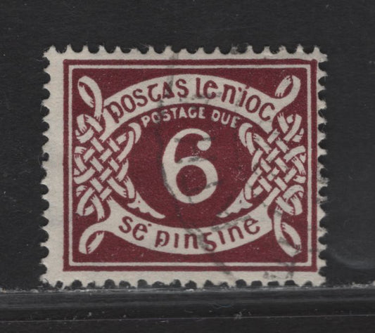 Lot 152 Ireland SG#D11a 6d Plum Numerals, 1940-1970 Postage Dues, A Fine Used Single, Multiple E Wmk