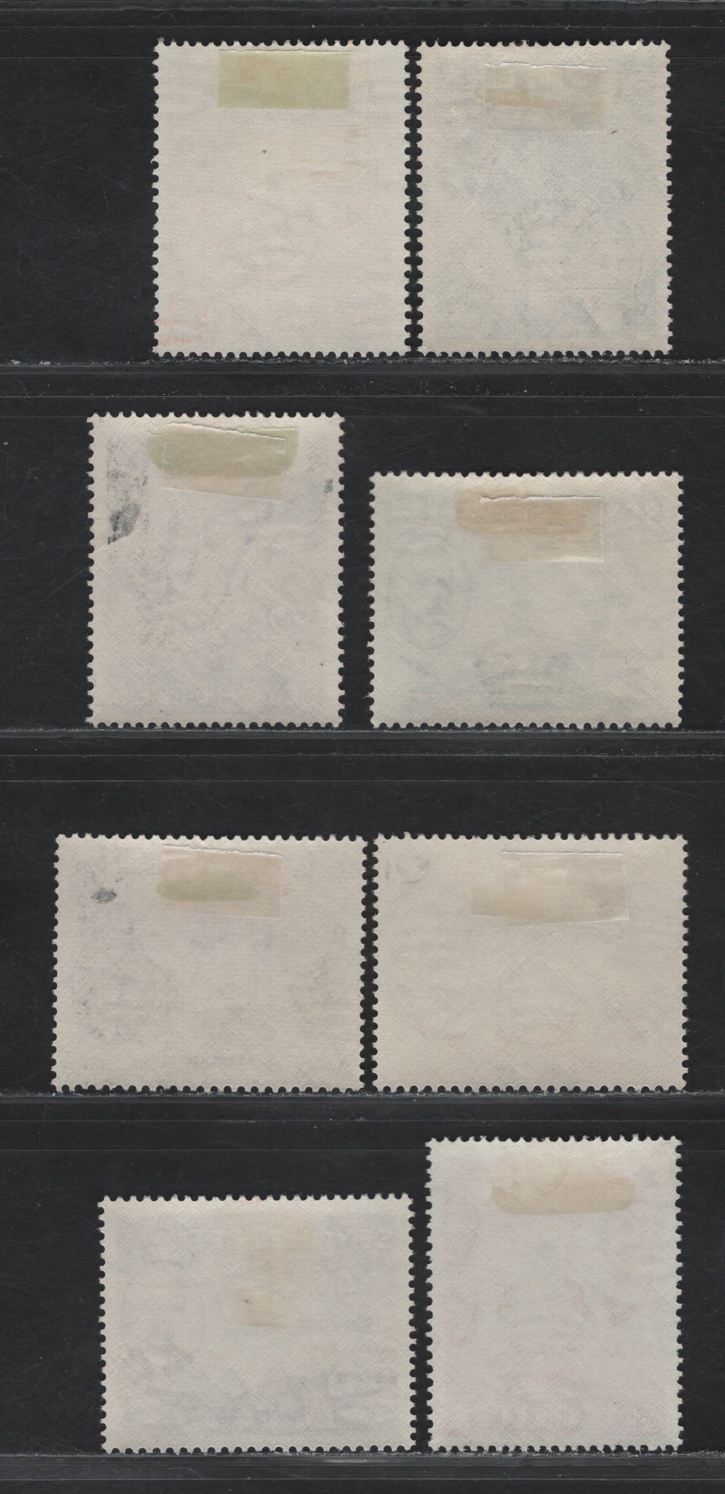 Lot 213 Seychelles SG#158-164, 166 2c - 45c Lilac - Purple Brown Sailfish - Map Of Indian Ocean, 1952 KGVI Photogravure Issue, 8 VFOG Singles