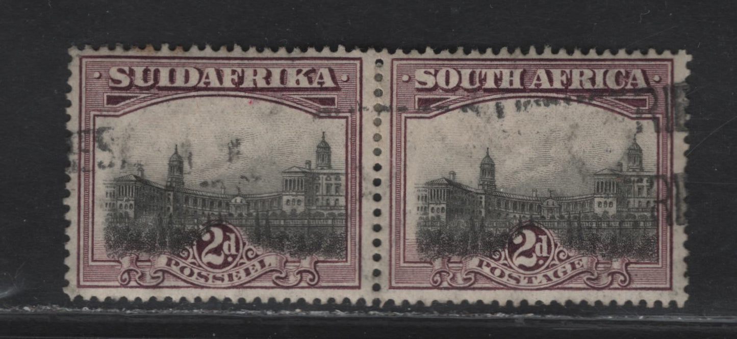 Lot 215 (C) South Africa SG#34 2d Gray & Maroon Union Buildings, 1927-1930 Engraved Pictorial Issue, A Fine Used Single, Perf 14
