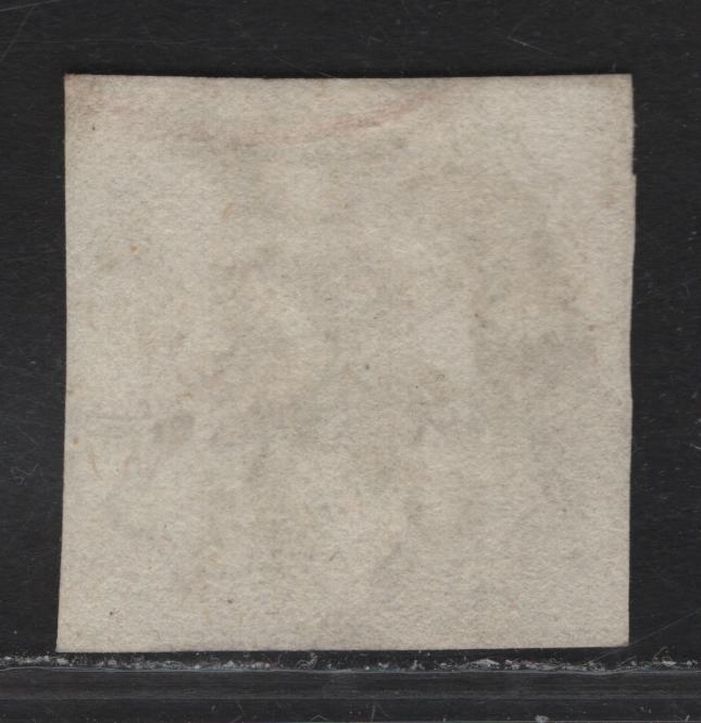 Lot 23 Roman States SC#9 8baj Black Papal Arms, 1852 Arms Issue, A Very Fine Used Single, Full Margins On All Sides, Dividing Lines On All 4 Sides