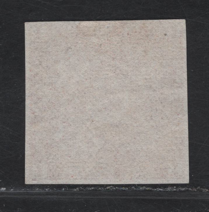 Lot 276 (C) Newfoundland SG#1 1d Brown Violet Flower Heraldry, 1857 Pence Issue, A Very Fine Unused Imperf Single, Thick Porous Paper With Clear Vertical Mesh