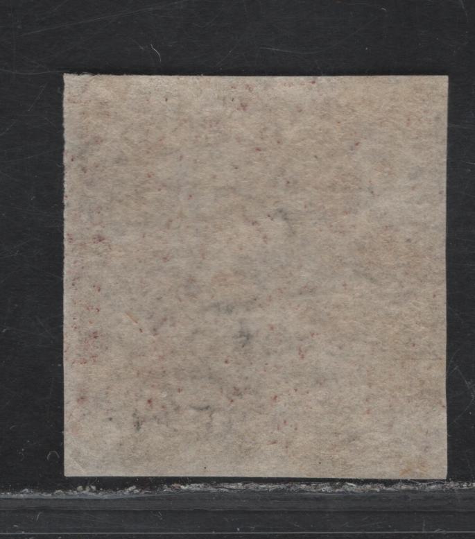 Lot 287 (C) Newfoundland SG#19b 5d Chocolate Brown Flower Heraldry, 1861-1862 3rd Pence Issue, A VFOG Imperf Single, Thick Hard Paper