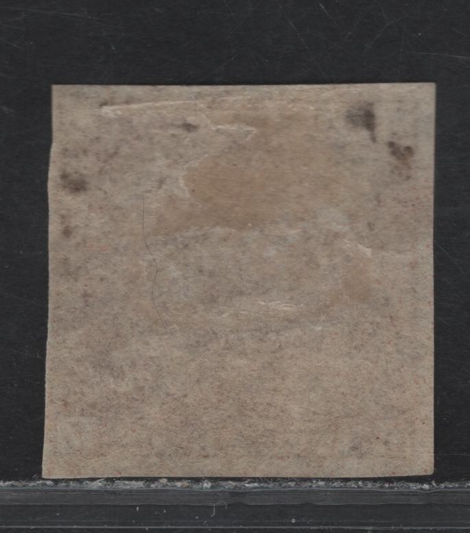 Lot 288 (C) Newfoundland SG#19 5d Reddish Brown Flower Heraldry, 1861-1862 3rd Pence Issue, A VFOG Imperf Single, Thin Crisp Paper