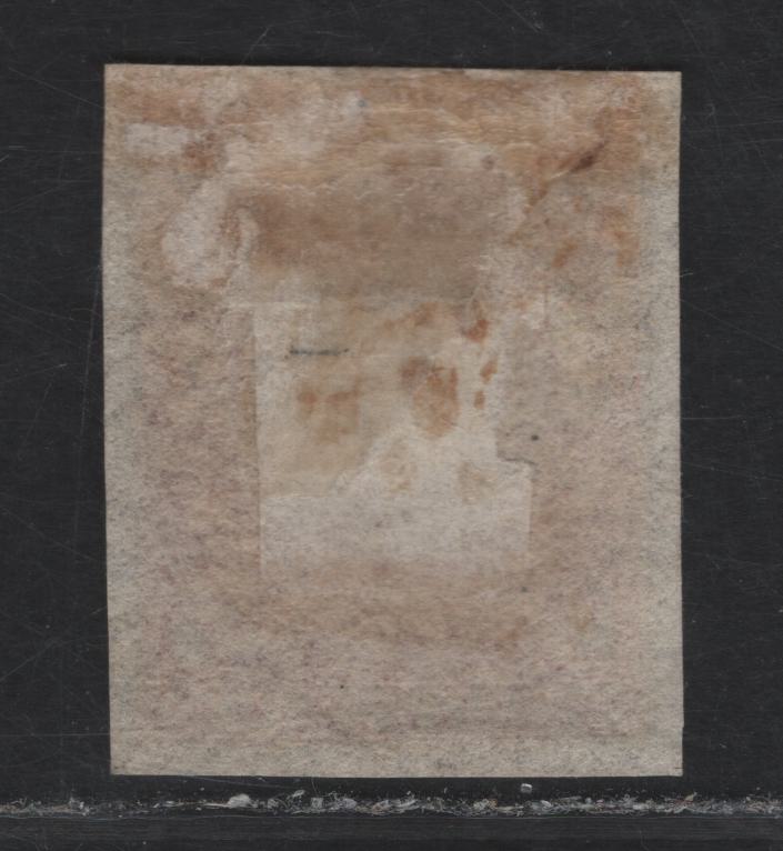 Lot 293 (C) Newfoundland SG#22 8d Rose Flower Heraldry, 1861-1862 3rd Pence Issue, A Very Fine unused Imperf Single, Hard Crisp Wove Paper