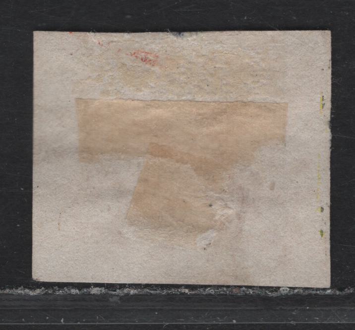 Lot 31 Roman States SC#15 10c Black on Vermillion Papal Arms, 1867 Arms Issue, A Very Fine Used Single, Glazed Paper, Dividing Lines Visible On All Sides, Horizontal Lines Are Continuous.