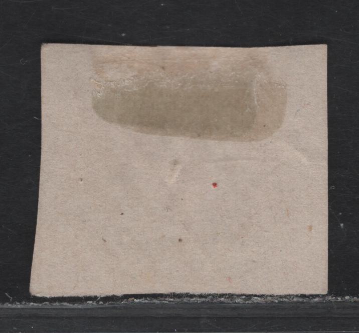 Lot 32 Roman States SC#15 10c Black on Vermillion Papal Arms, 1867 Arms Issue, A Very Fine Used Single, Glazed Paper, Traces of Dividing Lines Visible On All Sides, Clear Evidence That The Horiz Lines Are Continuous.