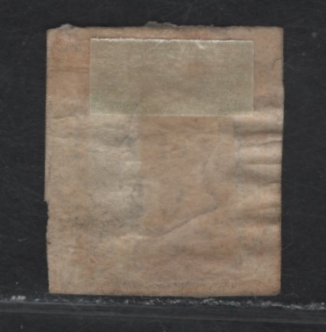 Lot 10 Sardinia SC#14 80c Orange Yellow Victor Emmanuel II, 1855-1863 Embossed Victor Emmanuel II Issue, A Good Used Imperf Single, Margins Just Touching In Lower Left & Right Corners, Internal Wrinkles That Can Be Soaked & Pressed Out