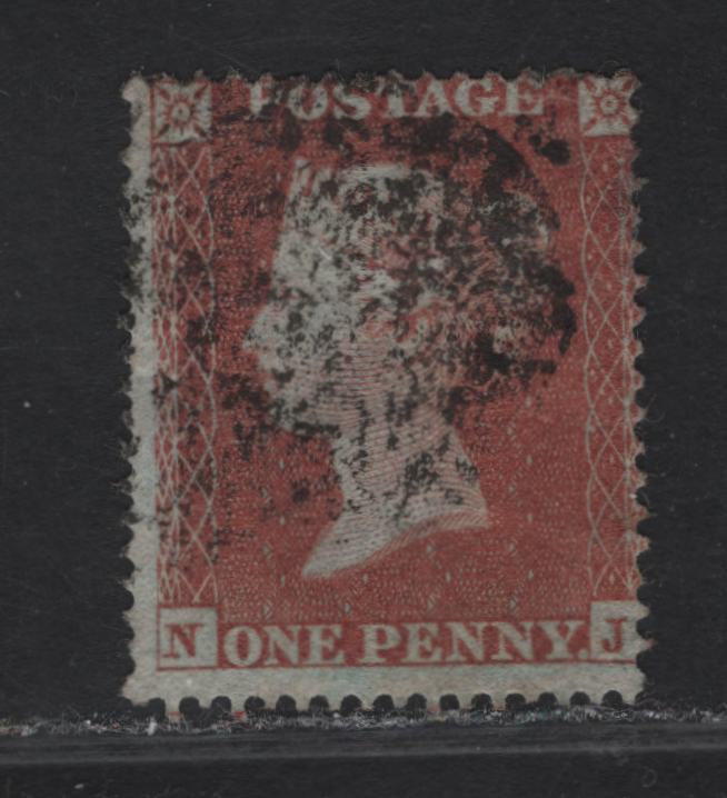 Lot 133 Great Britain SG#CE2 (SC# 8var) 1d Red Brown Queen Victoria, 1841 Line Engraved Issue, A Good Used Single, Alphabet 1, Perf 16 Archer Experimental Perf, Plate 100, Small Horizontal Crease.