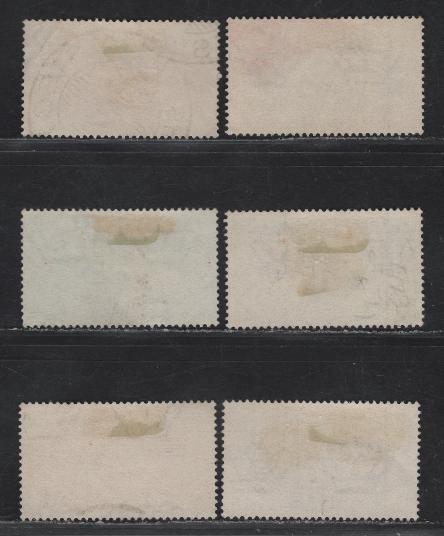 Lot 15 Italy SC#413-418 10c - 1.25l Deep Brown - Deep Blue Hitler & Mussolini, 1941 Rome-Berlin Axis Issue, 6 Fine/Very Fine Used Singles, 75c Has A Diagonal Corner Crease