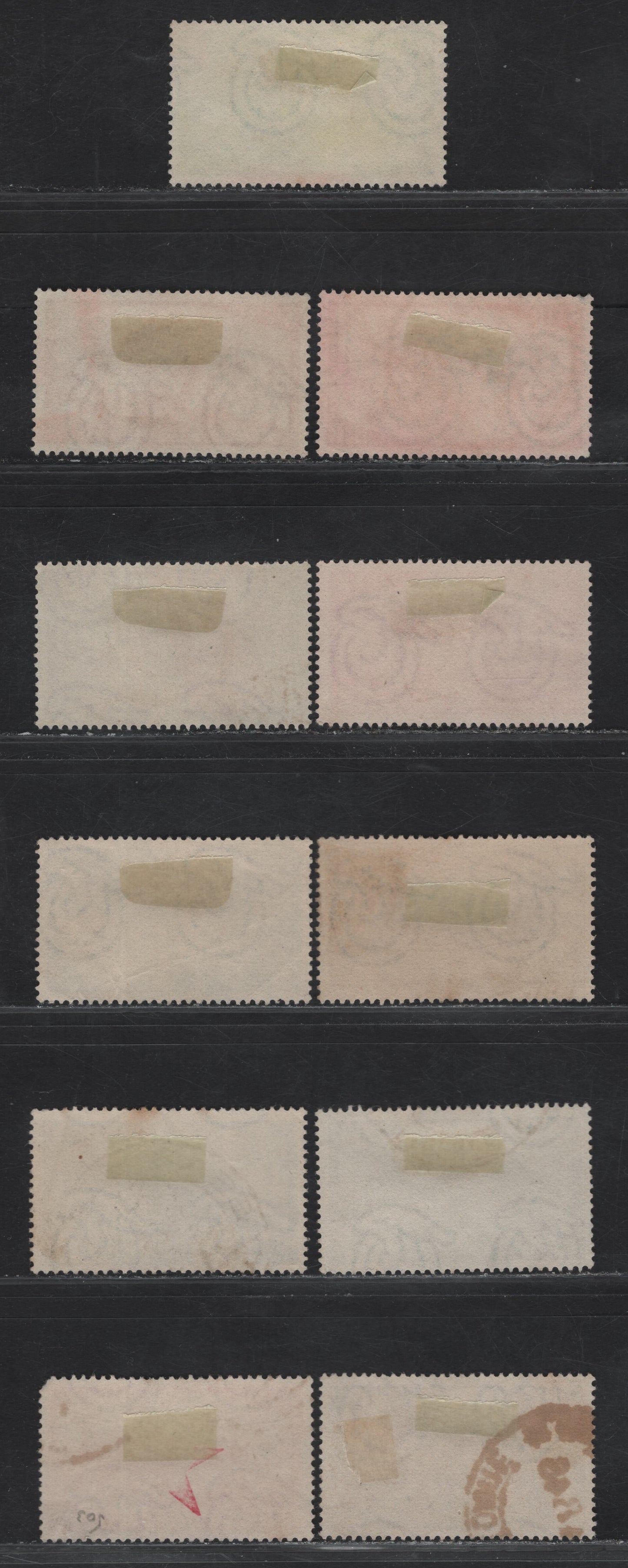 Lot 16 Italy SC#495-505 3l - 50l Dark Brown - Violet Rebellion at Padua - Garibaldi In Rome, 1948 Century of Risorgimento Uprisings Issue, 12 Very Fine Used Singles