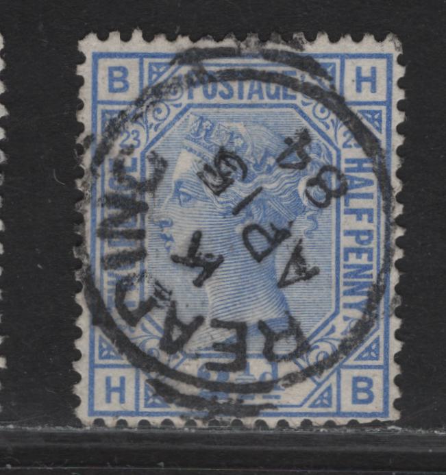 Lot 162 Great Britain SG#157 2.5d Blue Queen Victoria, 1880-1883 Surface Printed Issue, A Fine Used Single, Plate 23, April 15 1884 Reading CDS Cancel