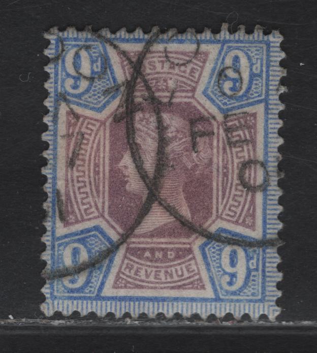 Lot 174 (C) Great Britain SG#209 9d Dull Purple & Blue Queen Victoria, 1887-1901 Jubilee Issue, A Fine Used Single
