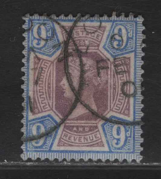 Lot 174 (C) Great Britain SG#209 9d Dull Purple & Blue Queen Victoria, 1887-1901 Jubilee Issue, A Fine Used Single