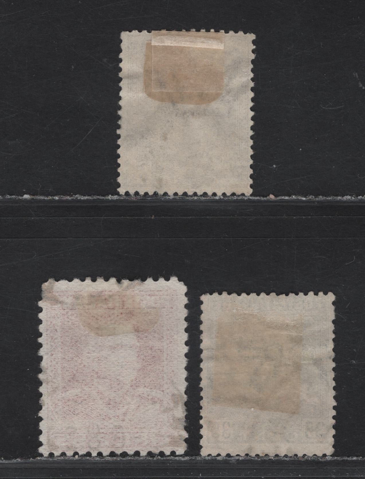 Lot 218 Italy SC#195, 197, 199 25c - 35c Brown Carmine - Gray Black Victor Emmanuel III, 1927-1929 Victor Emmanuel III Issue, 3 Fine Used Singles, Key Values Used