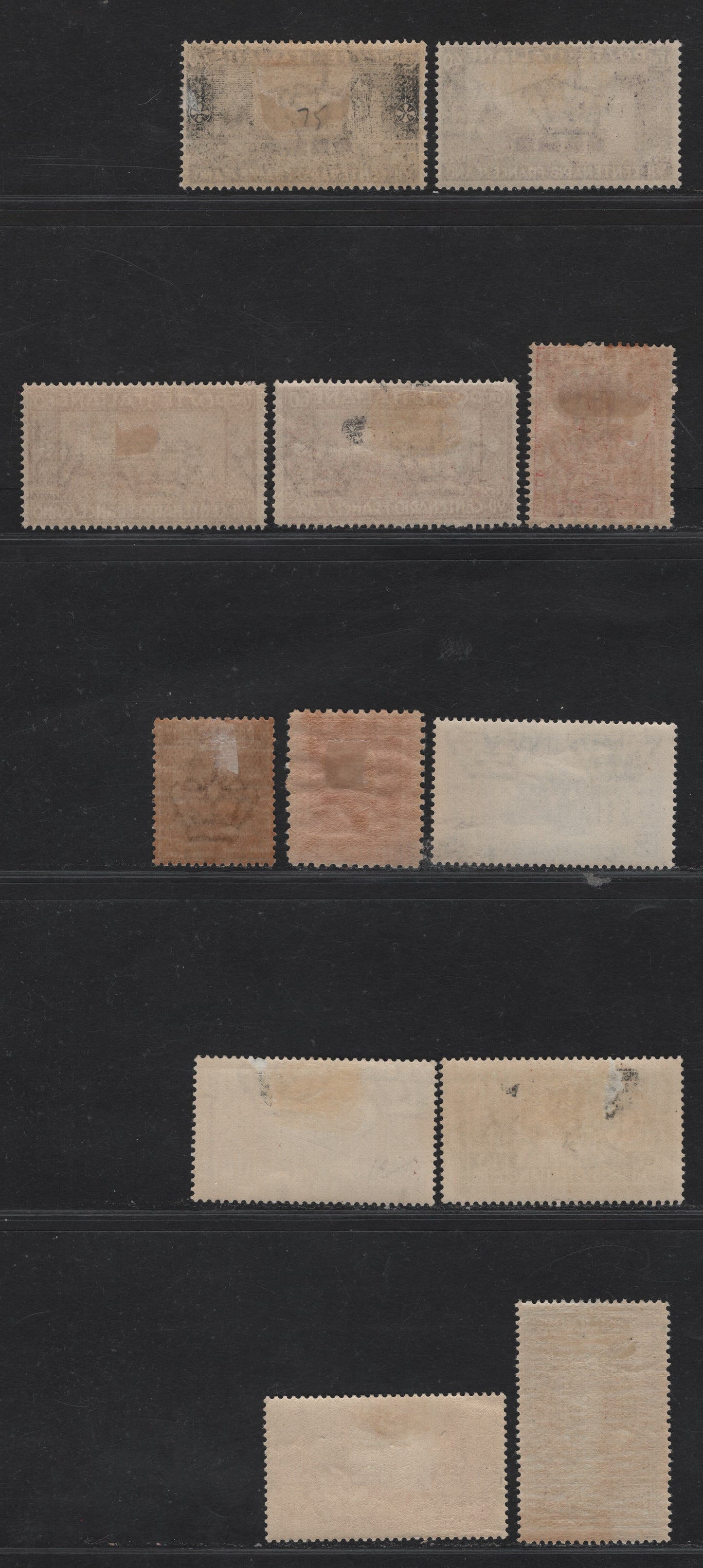 Lot 224 Italy SC#179-180, 195, 197, 205, 232, 234a, 236-238 40c - 10l+2l Dark Violet - Slate Green Monastery of St Damien - St Benedict of Nursia, 1926-1929 St Francis- Abbey of Monte Cassino Issues, 12 F/VFOG Singles, Additional Shades of 179 & 180