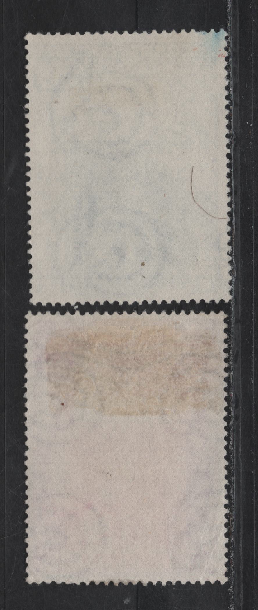 Lot 25 Italy SC#568-569 20l - 55l Red Violet & Red - Ultramarine & Blue Stamp of Tuscany, 1951 Centenary of Tuscany's First Stamps, 2 Very Fine Used Singles, Cataloged As Mint, As Cancel on 55l Is Not Legible