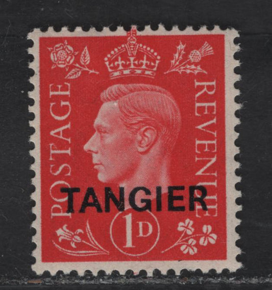 Lot 48 Morocco Agencies - Tangier SG#246 1d Scarlet King George VI, 1937 KGVI Dulac Heads Issue, A FNH Single