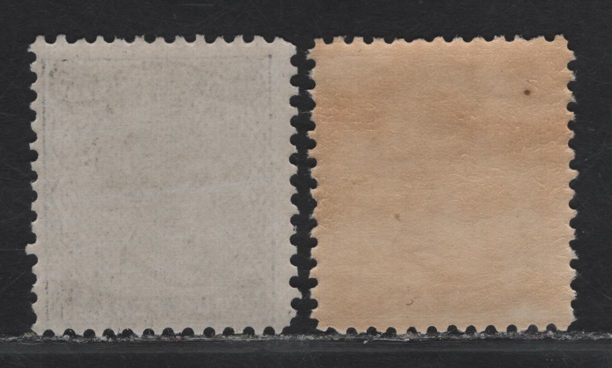 Lot 81 (C) PEI #9, 9a 4d Black Queen Victoria, 1868-1870 3rd Pence Issue, 2 VG/FNH Singles, White & Yellowish Papers, Perfs 11.75x11.75 & 11.75x12
