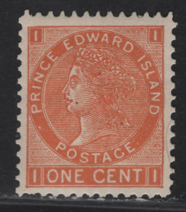 Lot 83 (C) PEI #11 1c Brown Orange Queen Victoria, 1872 Cents Issue, A VFOG Single, Perf 12