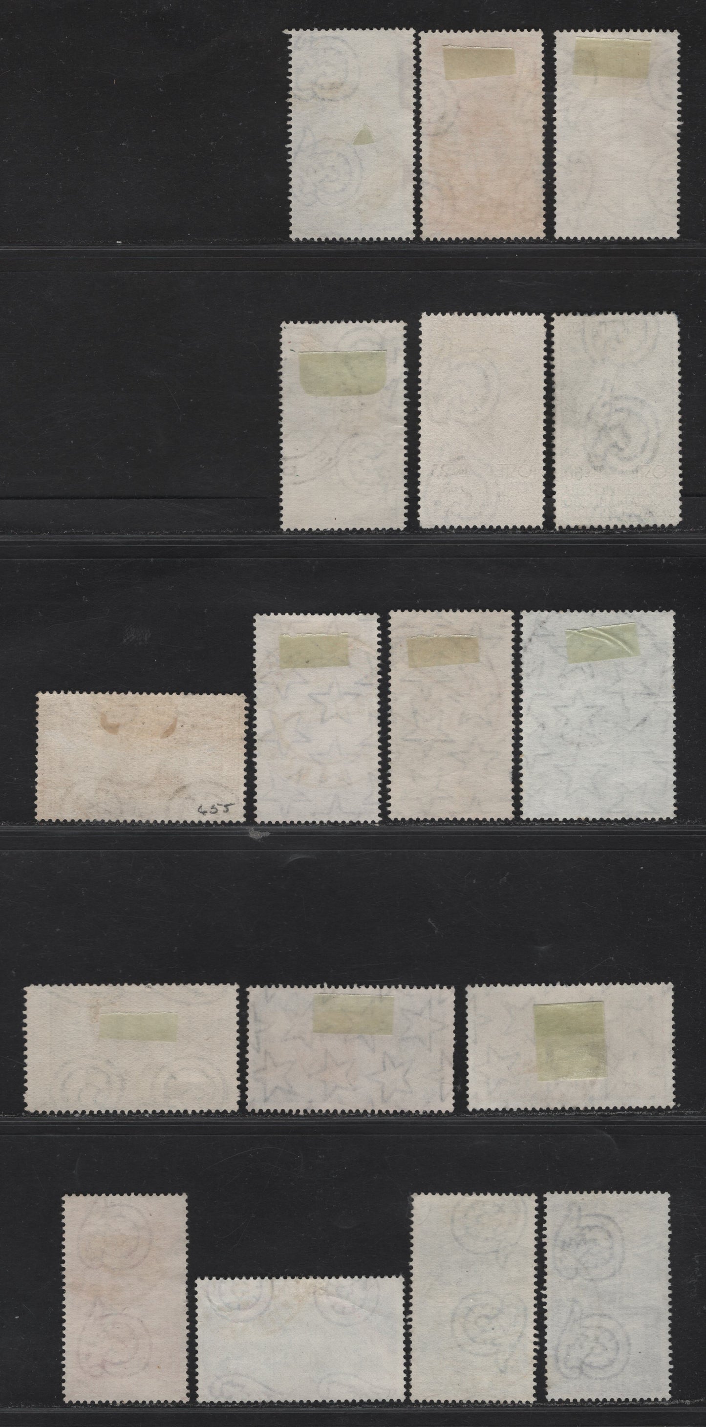 Lot 207 Italy SC#655-656, 658-660, 663-666, 691-692, 694-695, 697, 638 60c - 25l Lilac Rose & Violet Blue - Prussian Green, 1953-1955 North Atlantic Treatty - Technical Education Issues, 15 Fine/Very Fine Used Singles
