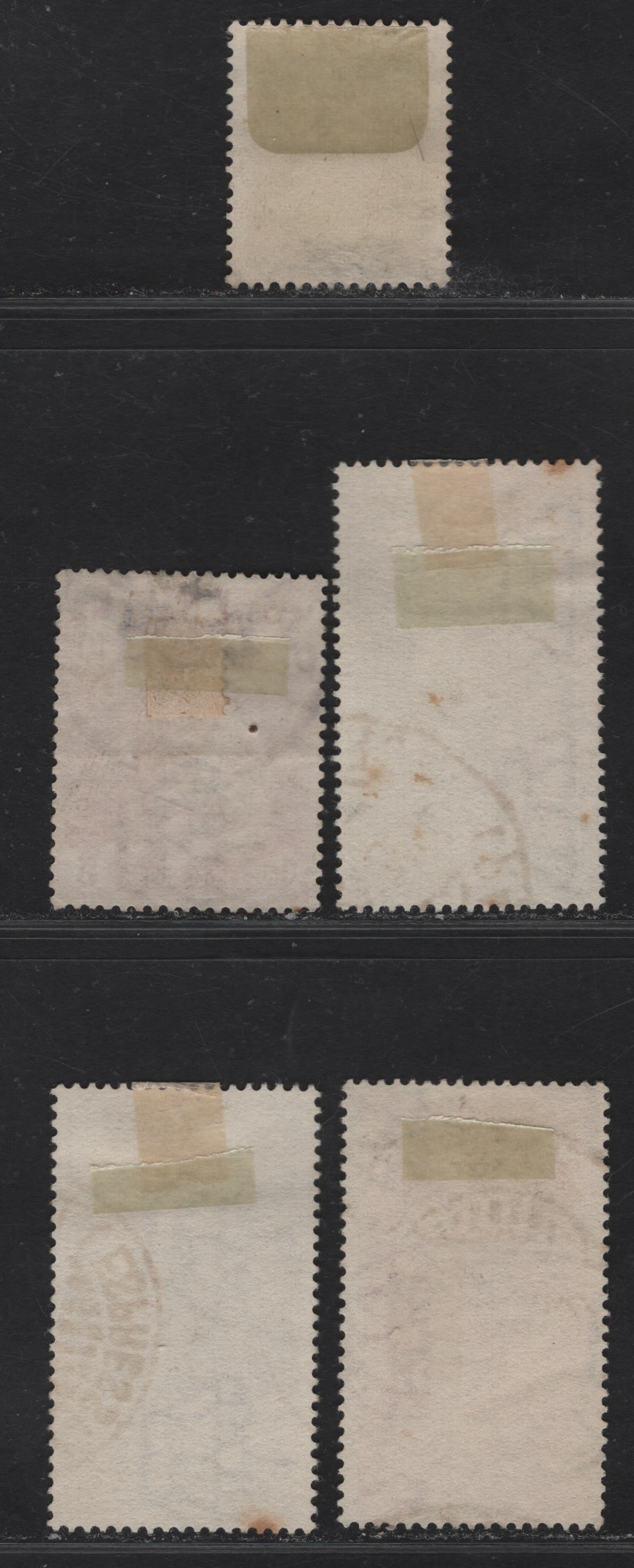 Lot 209 Italy SC#B1, B34, B43-B45 10c+5c - 50c+25c Rose - Violet Italian Flag - Roman Warriors, 1915-1941 Semi Postal Issues, 5 Very Good/Fine/Very Fine Used Singles, #B1 Has A Horizontal Crease