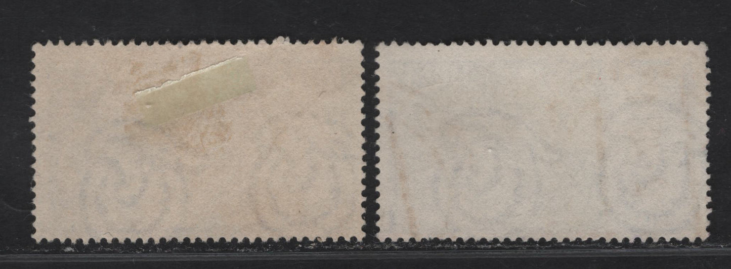 Lot 218 Italy SC#E26 5l Bluish & Reddish Blue Violet Napoli, 1948 Centenary of Risiorgimento Uprising Special Delivery Issue, 2 Fine Used Singles, 2 Shades, One More Bluish Than The Other