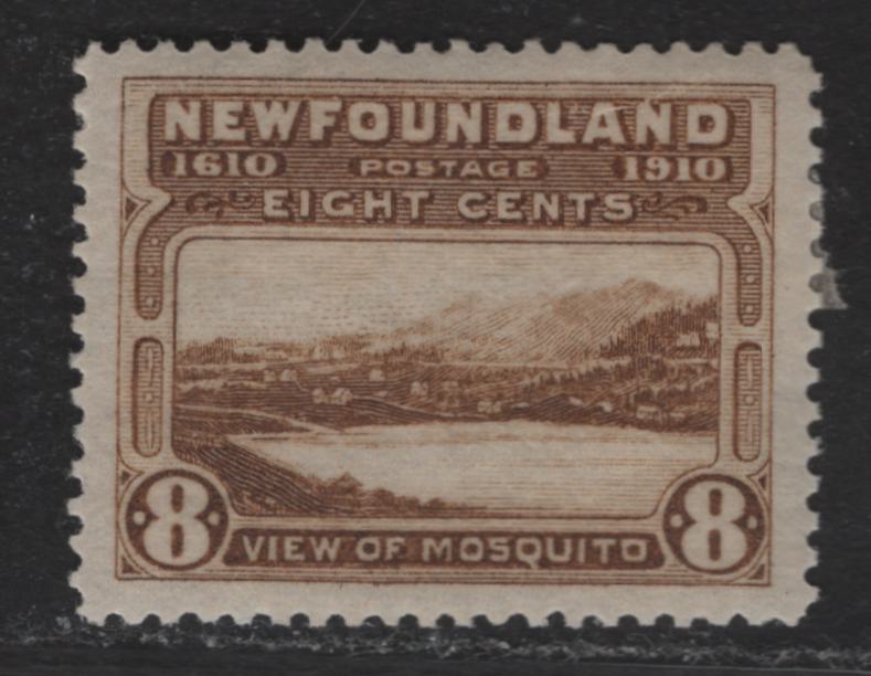 Lot 83 (C) Newfoundland #99 8c Bistre Brown Mosquito, 1911 John Guy Engraved Issue, A VFOG Single, Paper WM-H, Perf 14.25, Small Internal Sealed Tear Through 'AN' of Land.