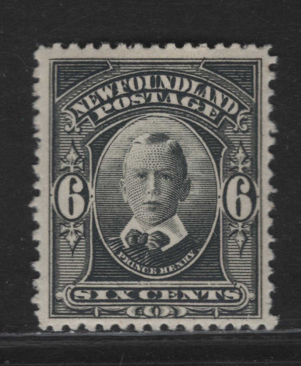 Lot 92 (C) Newfoundland #109 6c Gray Prince Henry, 1911 Royal Family Issue, A VFOG Single, Paper WM-C, Line Perf 14.2