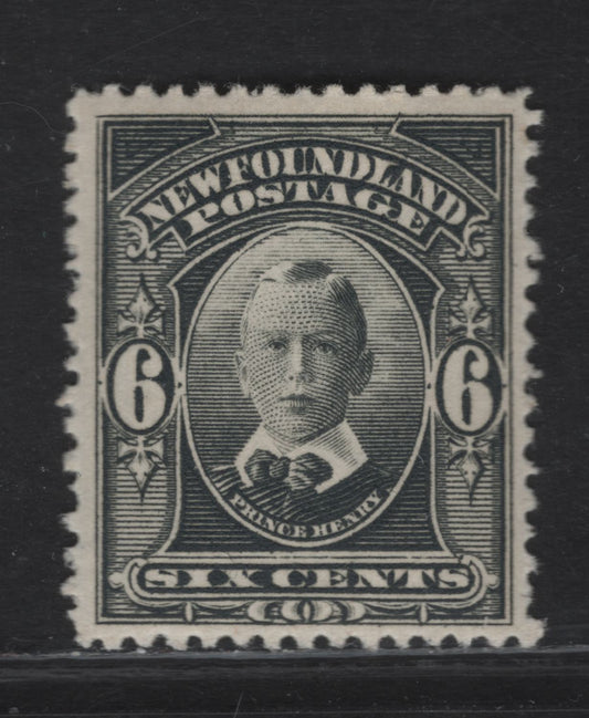 Lot 92 (C) Newfoundland #109 6c Gray Prince Henry, 1911 Royal Family Issue, A VFOG Single, Paper WM-C, Line Perf 14.2
