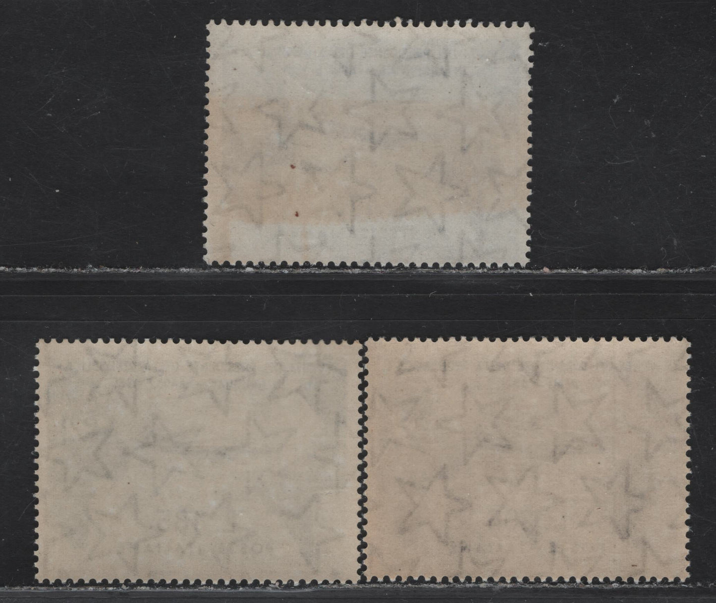 Lot 125 Italy SC#832-834 170l - 205l Ultraarine - Violet Black Pres. Gronchi, 1961 Visit To South American Issue, 3 VFNH Singles