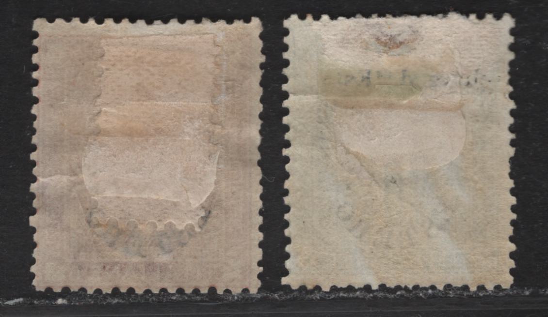 Lot 131 Italian Offices Abroad SC#1-2 1c - 2c Olive Green - Orange Brown Numeral, 1874-1878 Numeral Issue, 2 FOG Singles, Fine Centering For This Issue