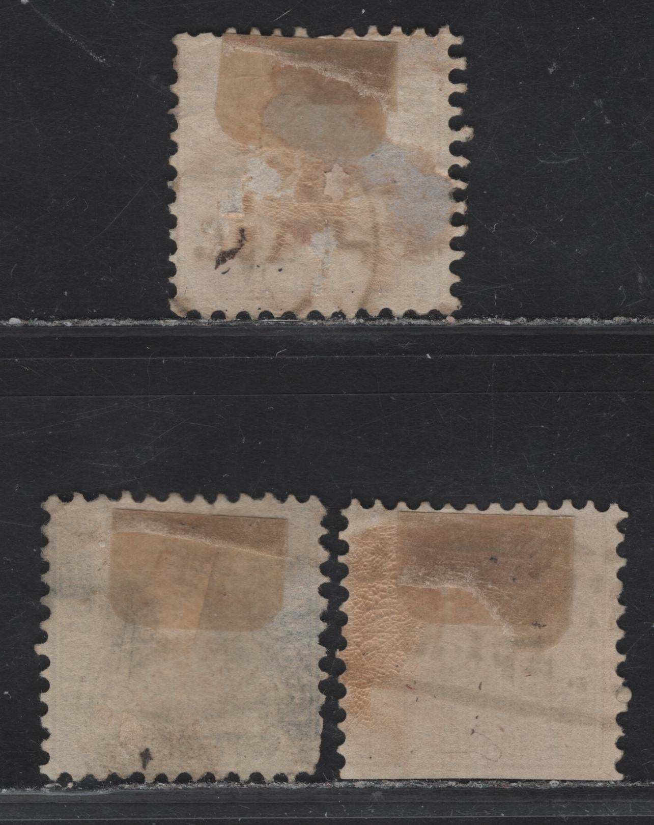 Lot 138 Baden SC#17b, 22-23 9kr - 6kr Bistre - Ultramarine Arms, 1862-1865 Arms Issue, 3 Fair/Good/Very Good Used Singles, The 9kr Brown Has A Heavy Vertical Crease, 6kr Has a Thin