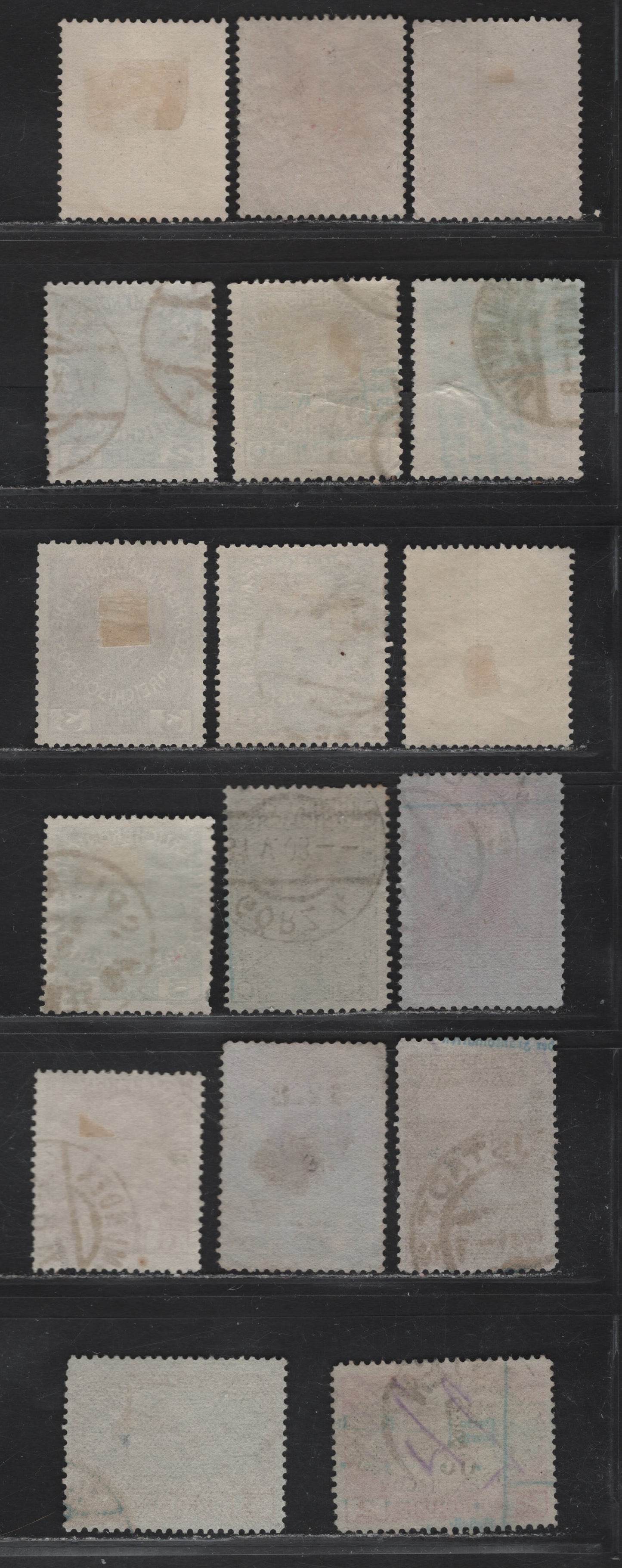 Lot 161 Austria SC#110-114, 116-120, 122c, 123a, 124c, 125a, 126 1h - 5k Gray Black - Bister & Dark Violet Franz Joseph, 1908-1916 Royal Family Issue, 17 Fine/Very Fine Used Singles, Ordinary & Grayish Paper, Includes 2 Shades Of 35h