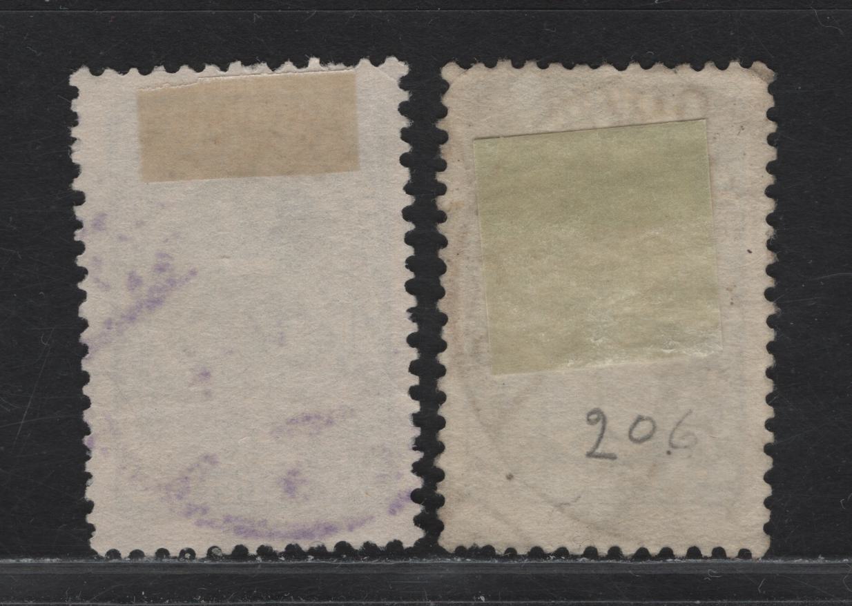 Lot 164 Austria SC#209, 209a 25h Blue - Deep Blue Allegory of New Republic, 1919-1920 Allegory of New Republic Issue, 2 Fine Used Singles