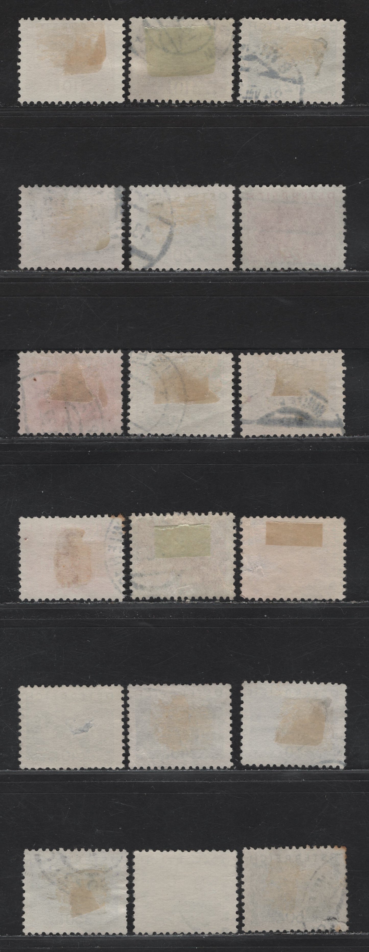 Lot 175 Austria SC#340-353 10g - 64g Olive Brown - Gray Green Gussing, 1932 Small Pictorial Issue, 18 Very Fine Used Singles, Few Extra Shades