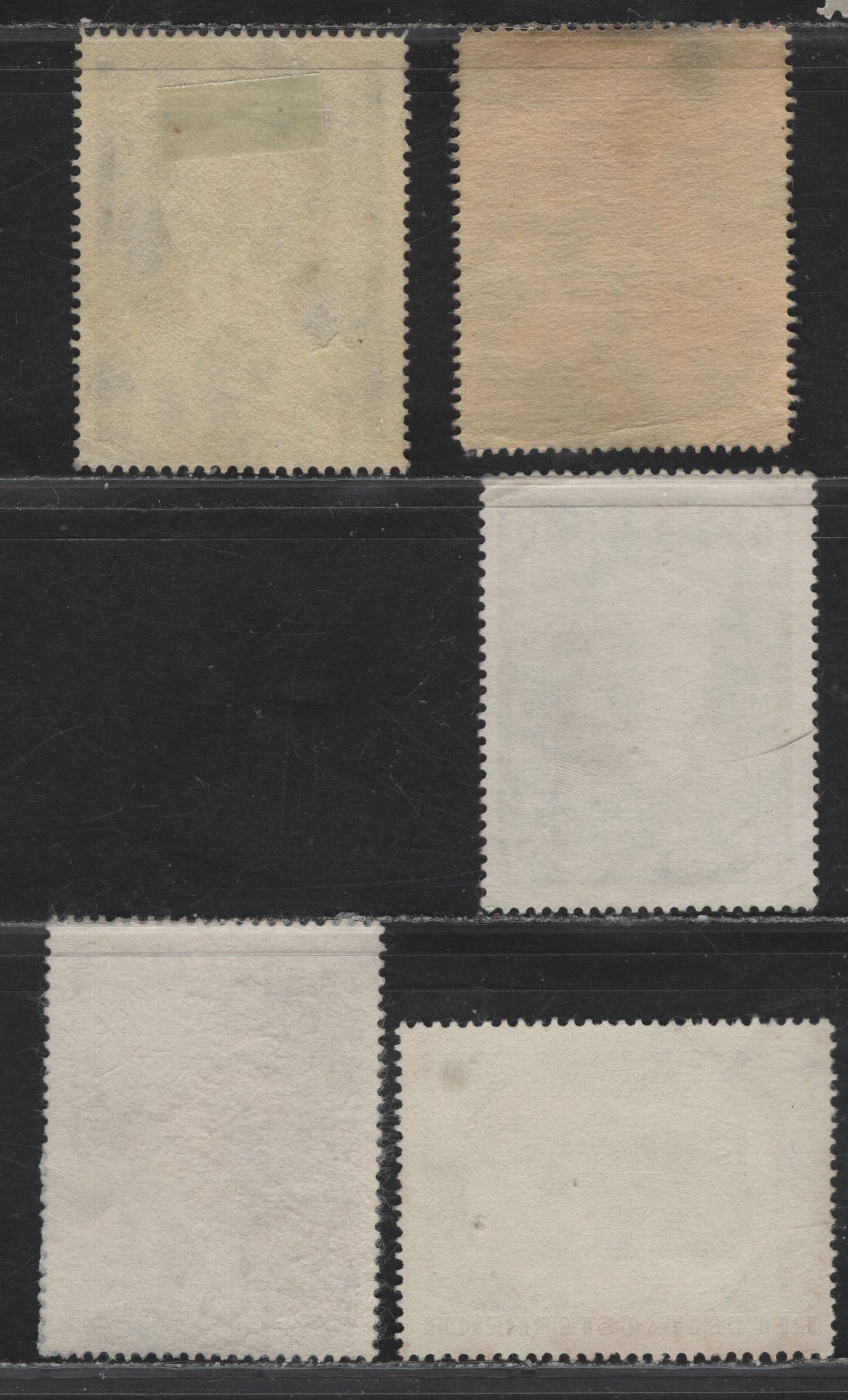 Lot 178 Austria SC#572-573, 580, 609, 644 1s - 1.5s Black on Straw - Violet Brown Austrian Stamp of 1850 - Joseph Haydn, 1950-1959 Stamp Centenary - Hadyn Issues, 5 Very Fine Used Singles