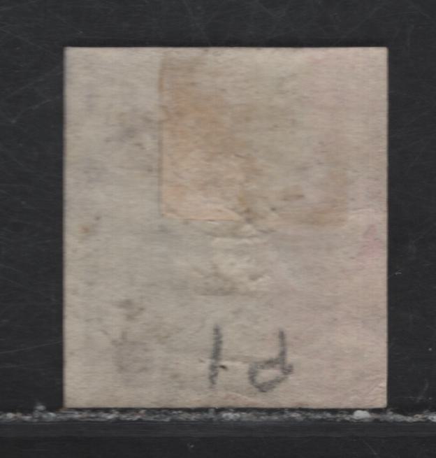 Lot 238 Sardinia SC#P1 1c Black Oval, 1861 Newspaper Issue, A Very Fine Used Imperf Single, Full Margins on 3 Sides, Close On 1 Side, Cancel is Dubious, So Valued As Mint.