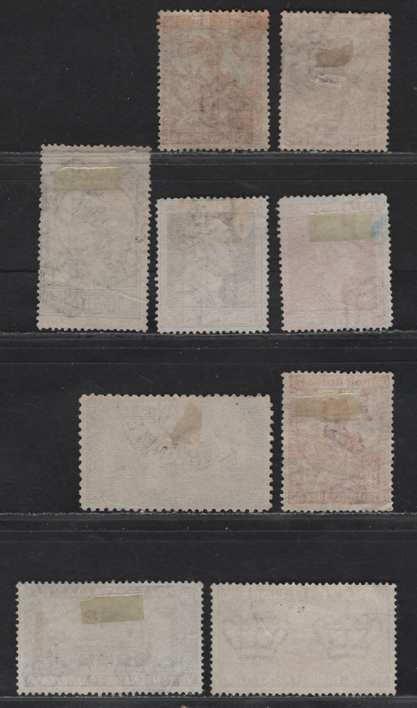 Lot 276 Italy SC#179-180, 182, 188, 190, 204-206 40c-1.25L Dark Violet - Blue & Black Monastery Of St. Damien - Philibert Statue, 1926-1928 St. Francis Of Assissi - Philibert Issues, 9 Fine Used Singles Includes Two Shades Of 50c Philibert