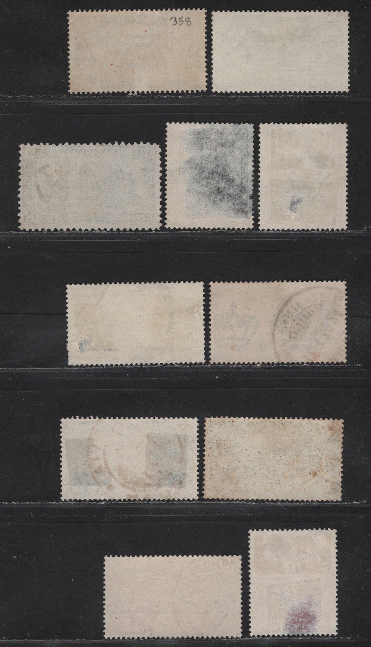 Lot 279 (C) Italy SC#182, 260, 267, 358, 359, 413-415, 400-401, 403 1.25L - 25c  Dark Blue - Green, 1926-1941 St. Francis Of Assisi Issue - Rome-Berlin Axis Issue, 11 Fine & VF Used Singles #260, 401, 403 Are Faulty & Not Counted