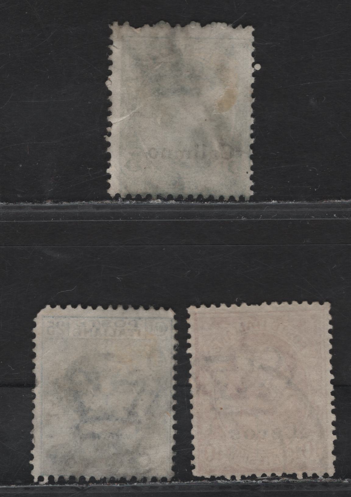 Lot 339 Italian Offices In Salonika & Smyrna SC#2, 6, 3 5c-25c Green-Blue Victor Emmanuel III, 1909-1911 Victor Emmanuel Keyplate Issue, 3 VG & Fine OG Singles