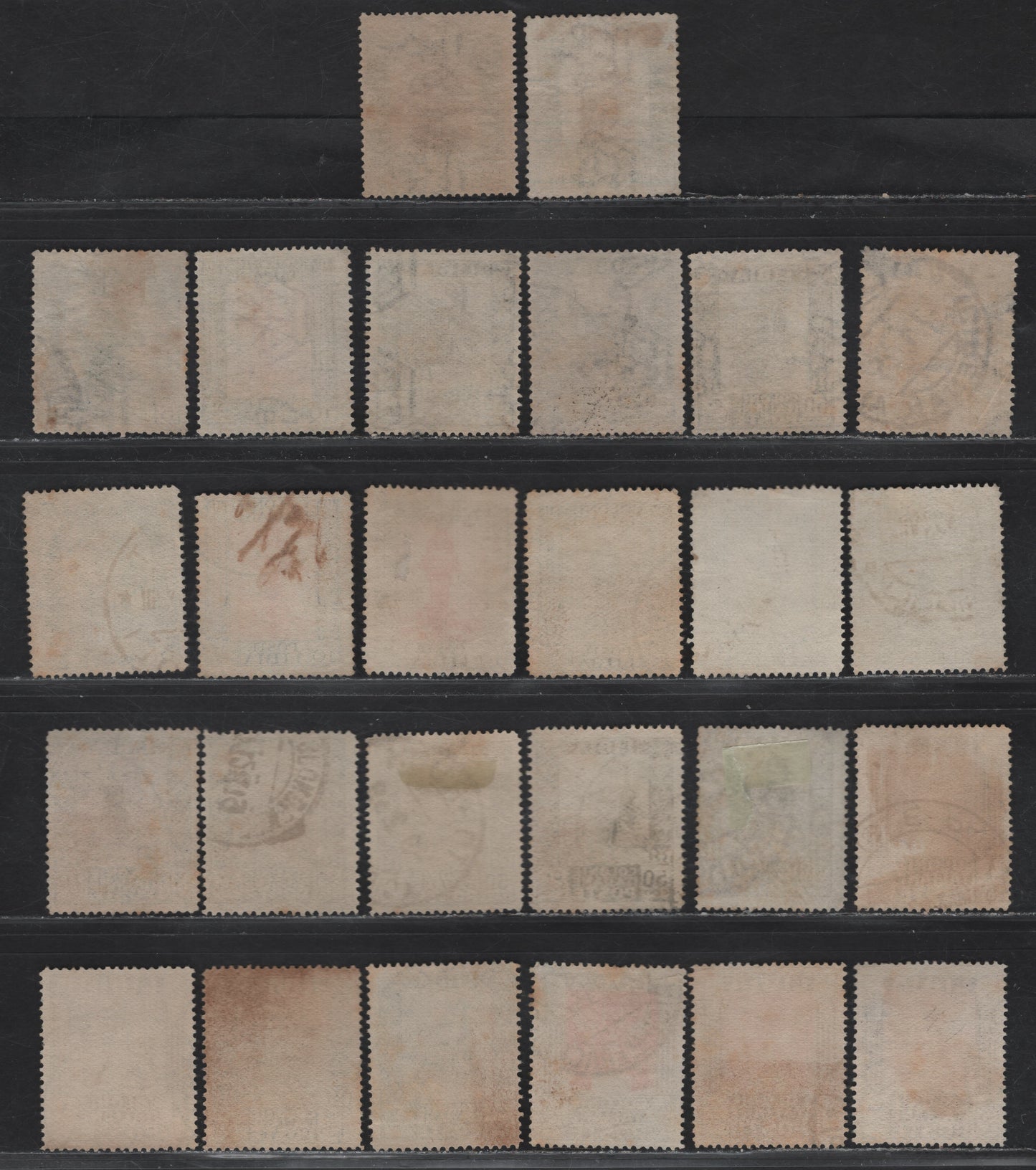 Lot 349 (C) Libya SC#21/57 2c-1L 1921-1940 Pictorial Definitive Issue, 26 VG-VF Used Singles Watermarked & Unwatermarked, Perf. 14, & 14 x 13.25, With Shade Variations, Minor Toning On Some, 1L Watermarked Thinned and Not Counted