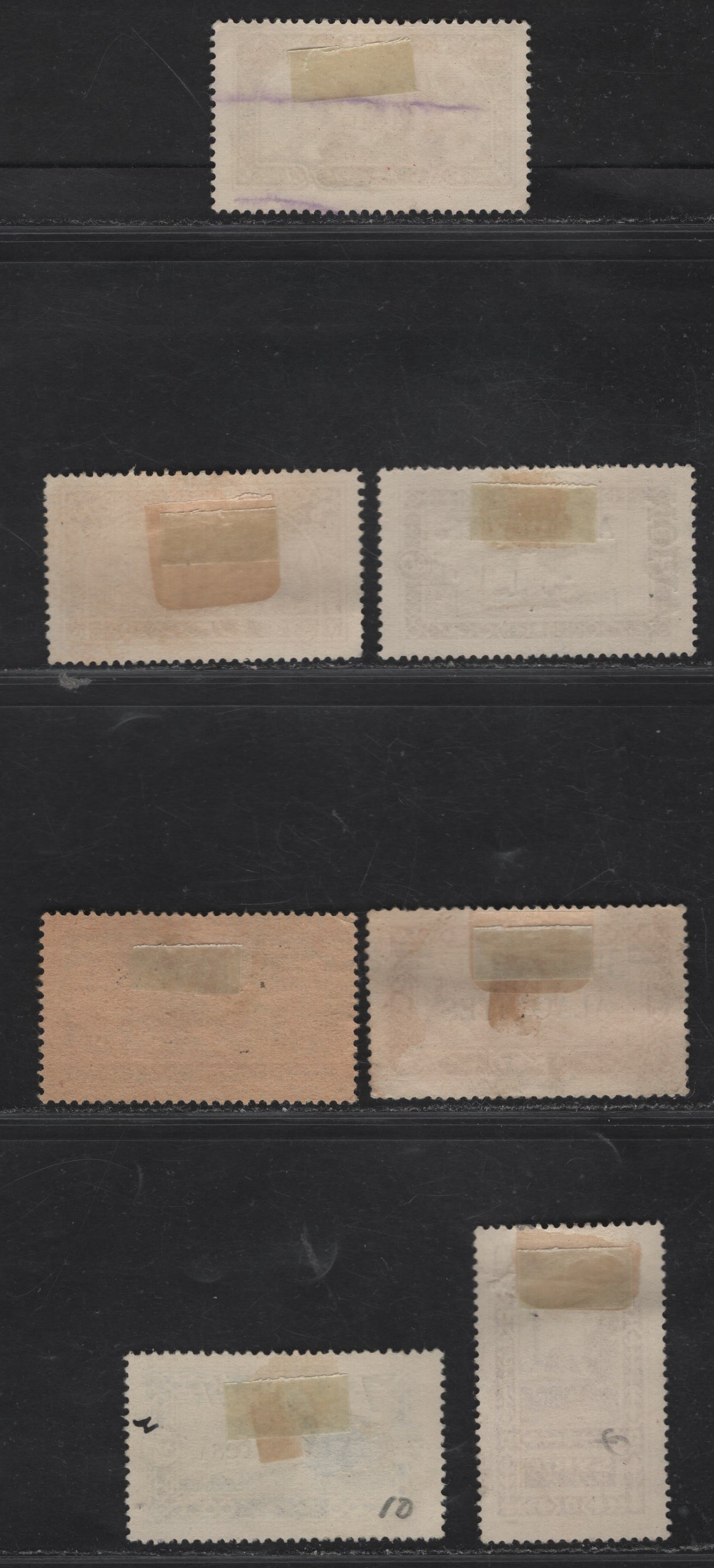 Lot 378 Alaouites SC#34-35, 39, J6, 38, 29, 44 1p-0.50 Magenta - Brown On Yellow Pont De Dafne - Hama, 1925-1926 Overprinted Syria Pictorial Issue & Overprinted Postage Dues, 7 Fine & VF Used Singles